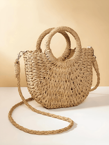 Handwoven Straw Rattan Half-Moon Beach Handbag Large Capacity Women's Summer Hollow Out Crossbody Shoulder Bag, Drestiny,
Beach Handbags, Beach Bags, Handbags, Purses, Straw bags, crossbody bags, Khaki, Beige, Orange, Black, Hote Pink, United States, Gender_Women, USA, Canada, Australia, New Zealand, United Kingdom, UK, rattan half moon bag, straw half moon bag, wicker half moon beach bag, boho rattan bag, half moon crossbody bag, shopdrestiny.com